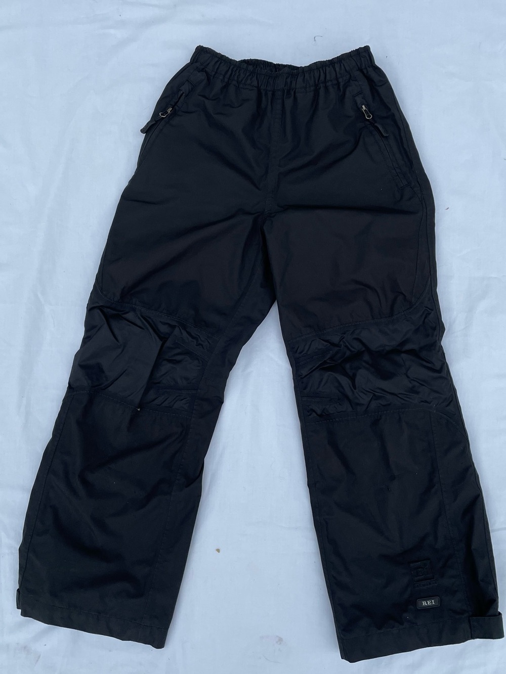 REI Black Kids Snow Pants with Elastic Waist